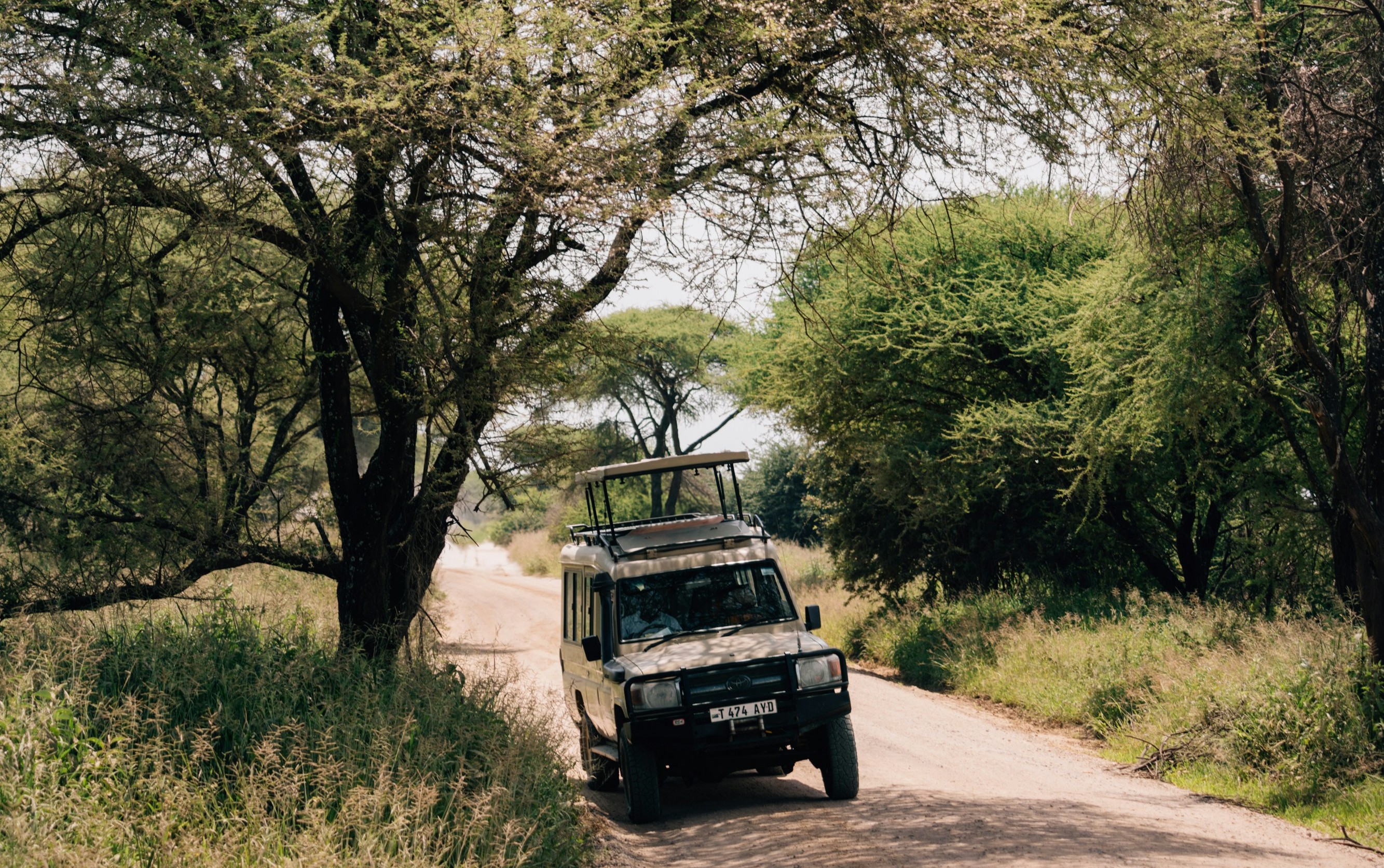 Land Cruiser safari vehicle on a Kenya trail